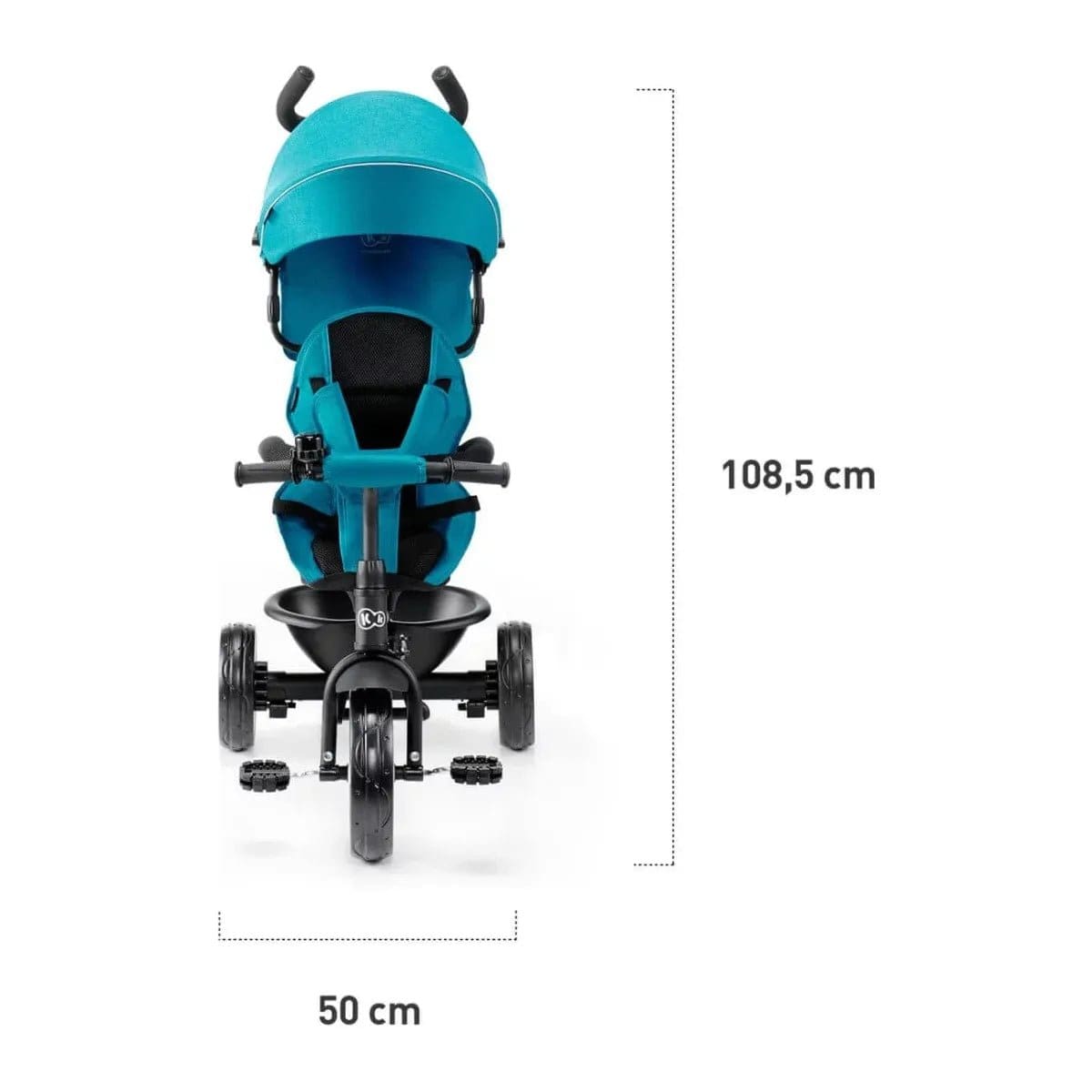 Kinderkraft Aston Tricycle - Pink front dimensions