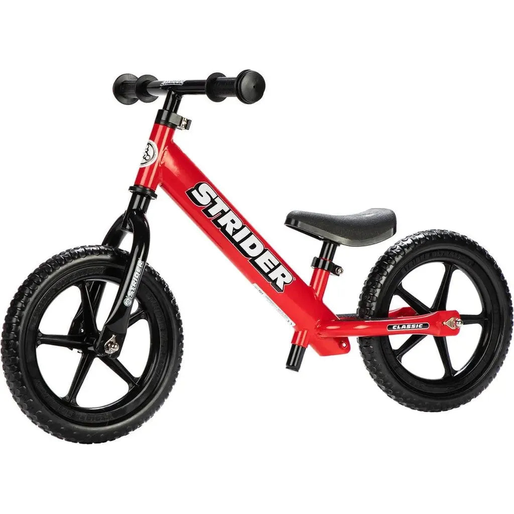 Strider Classic 12 inch Balance Bike - Red front left