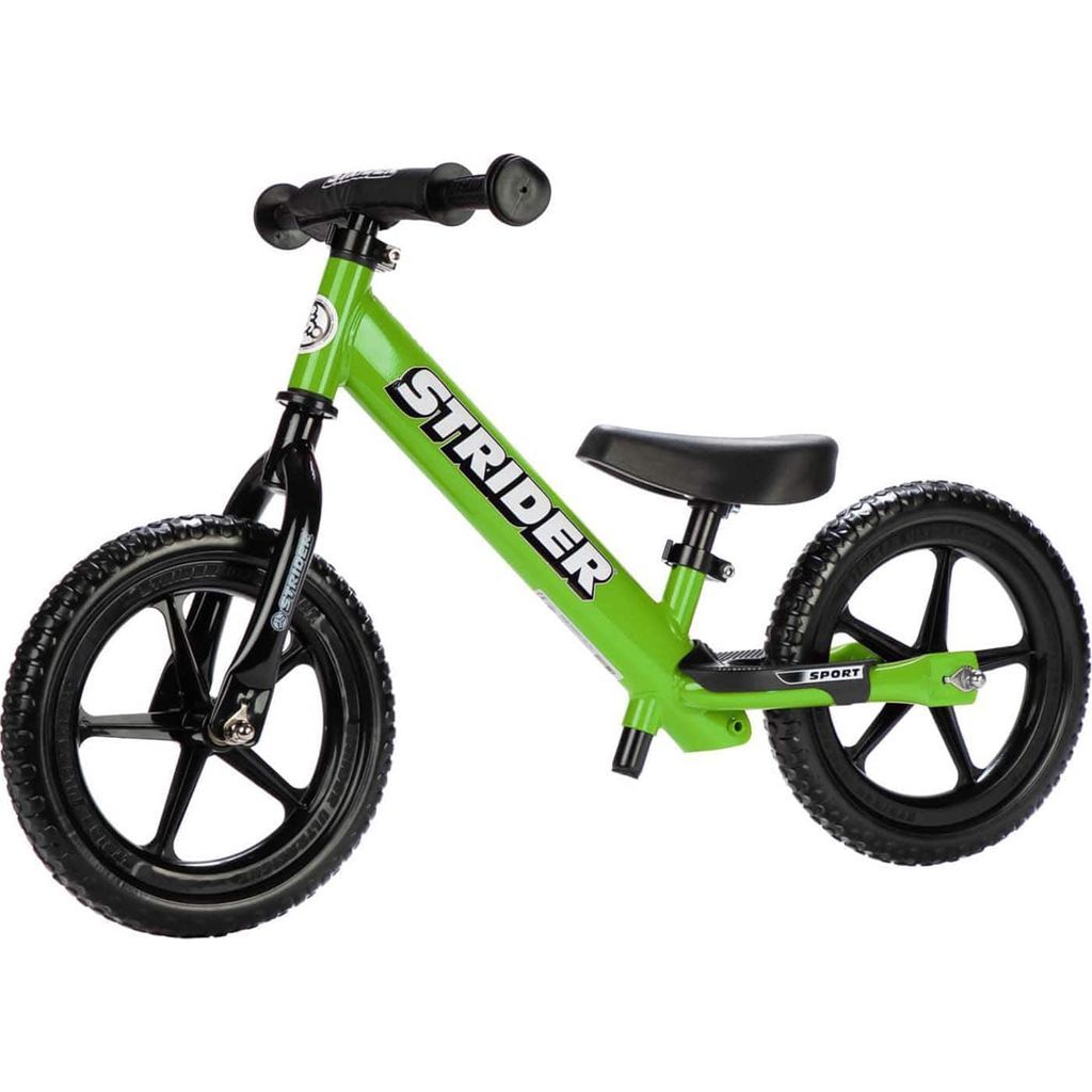 Strider Sport 12 inch Balance Bike - Green front left