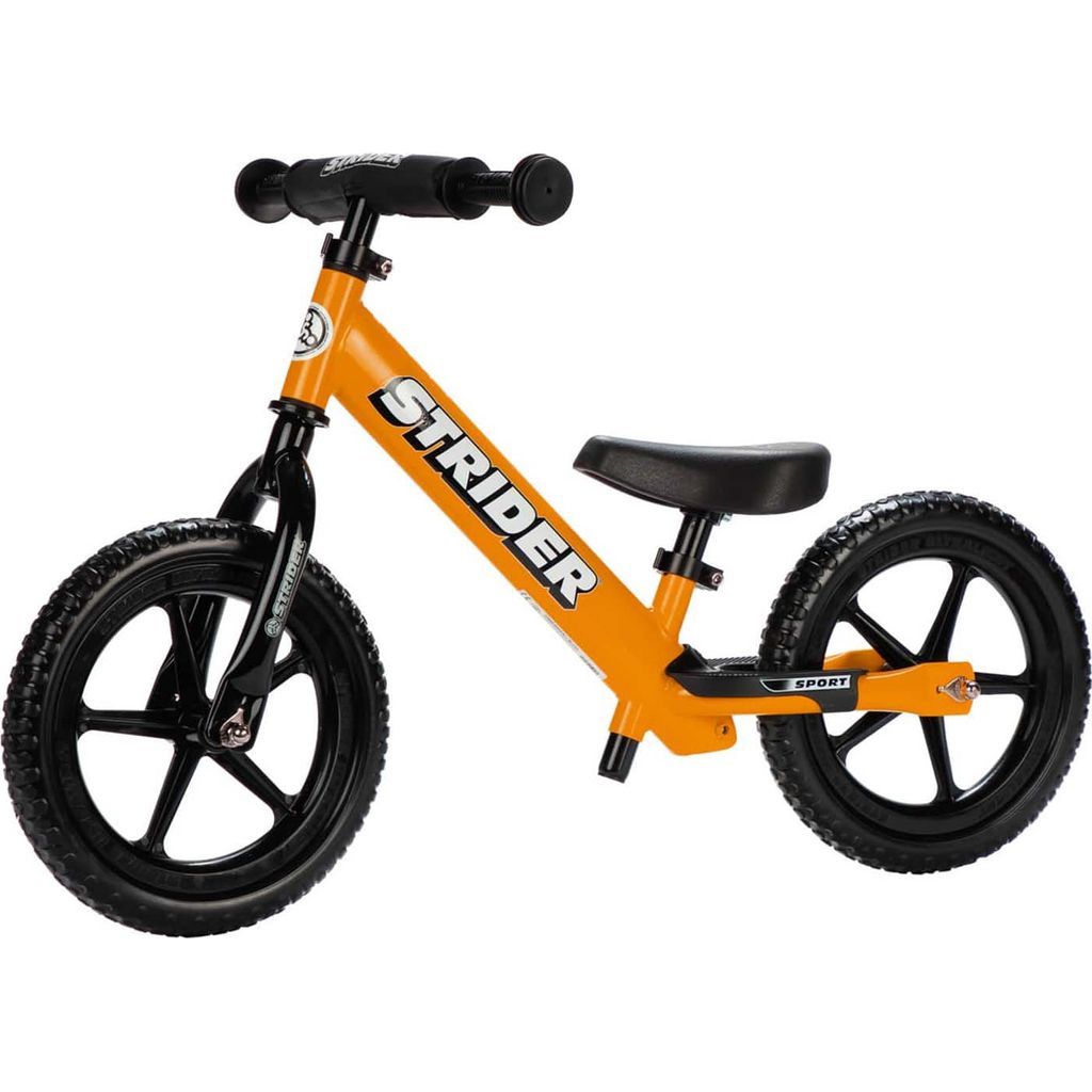 Strider Sport 12 inch Balance Bike - Orange front left