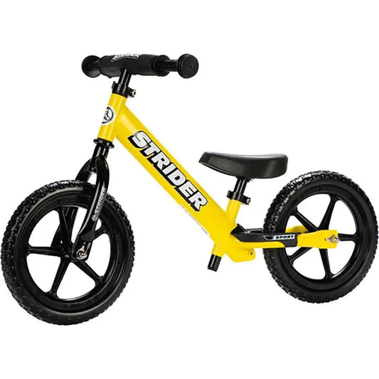 Strider Sport 12 inch Balance Bike - Yellow front left