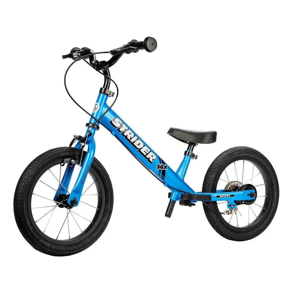 Strider 14x Balance Bike - Blue front left