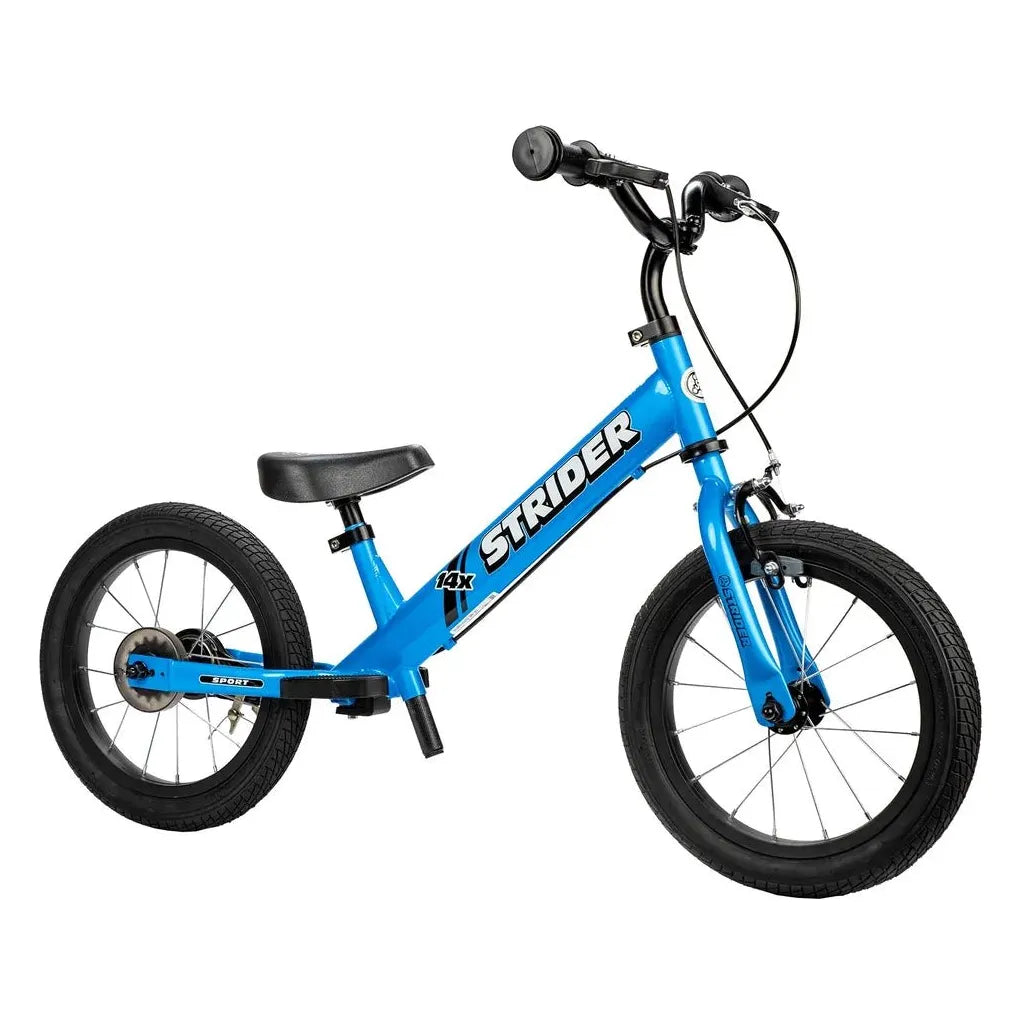 Strider 14x Balance Bike - Blue front right