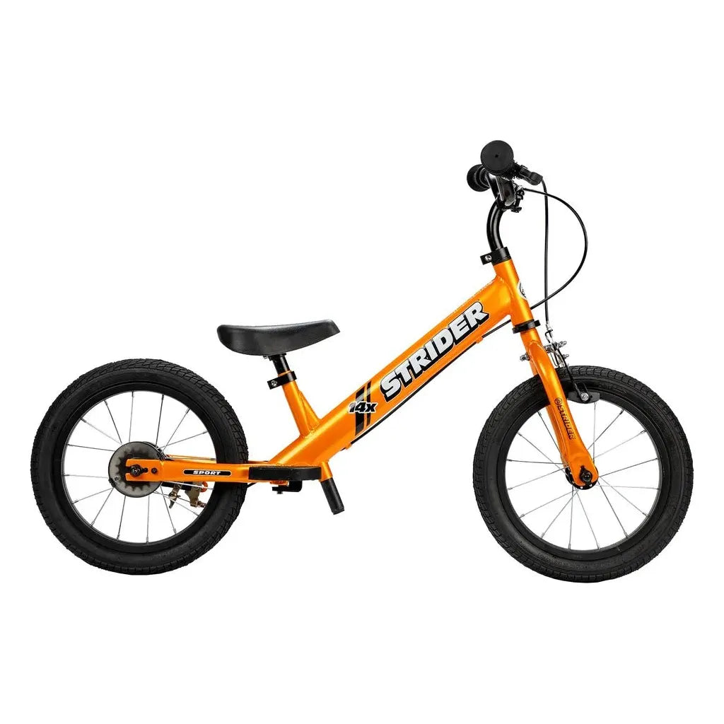 Strider 14x Balance Bike - Tangerine left side