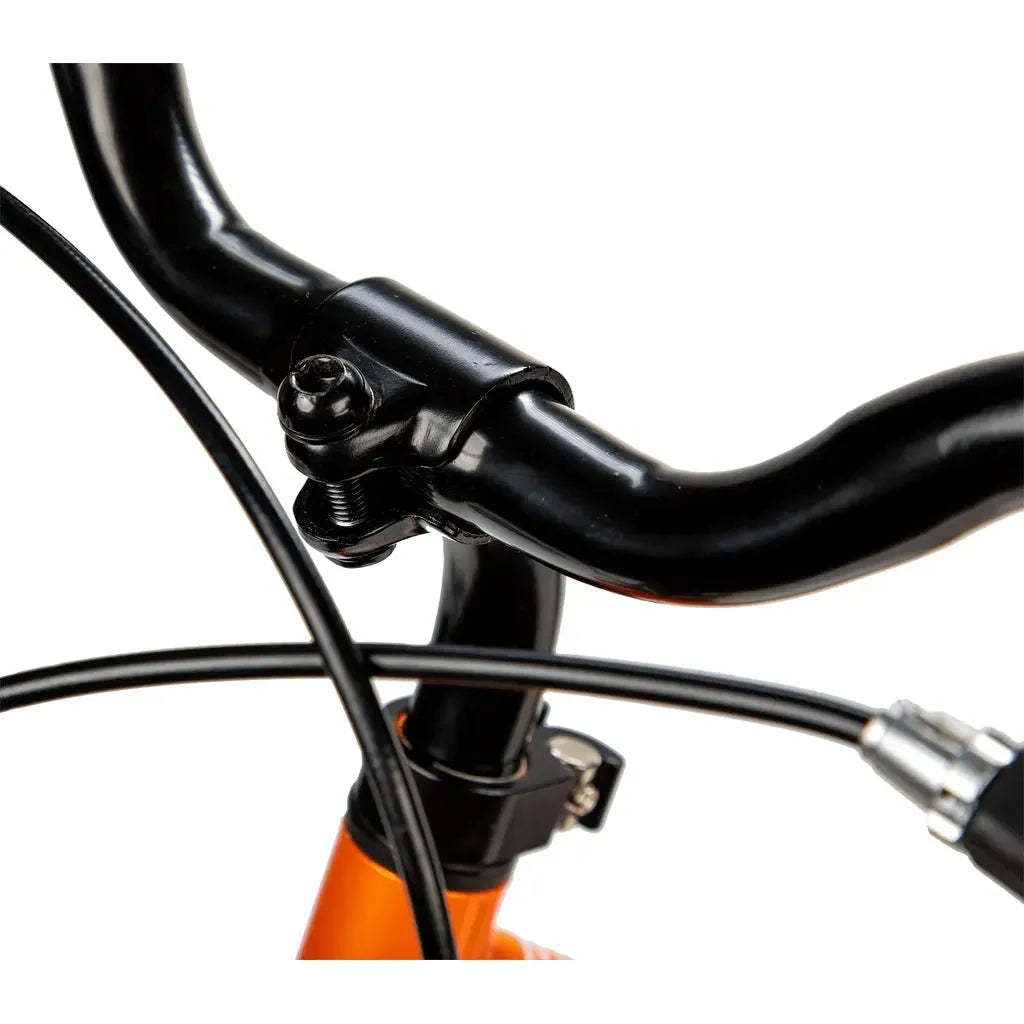 Strider 14x Balance Bike - Tangerine handlebars close up