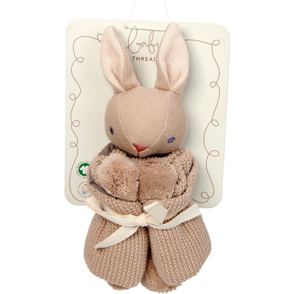 ThreadBear Baby Comforter, Rattle & Doll Bundle in Taupe - The Online Toy Shop5
