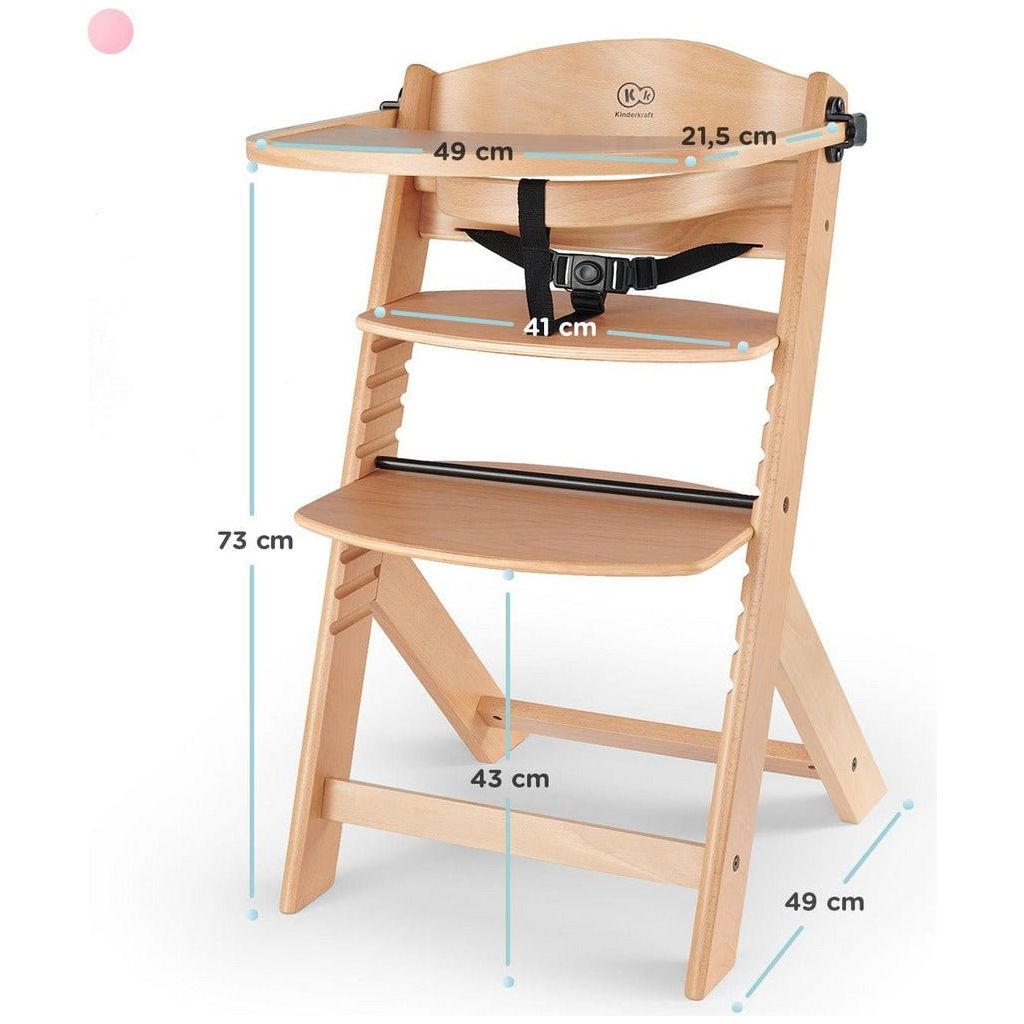 Kinderkraft Enock High Chair dimensions